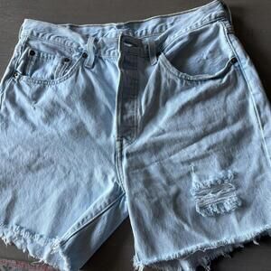 Levi's‎ 501 Women's Blue "Mom" Shorts size 31, 100% cotton